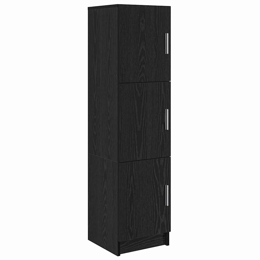 Hoge kast Zwart Eiken 31.5 x 32 x 122.5 cm