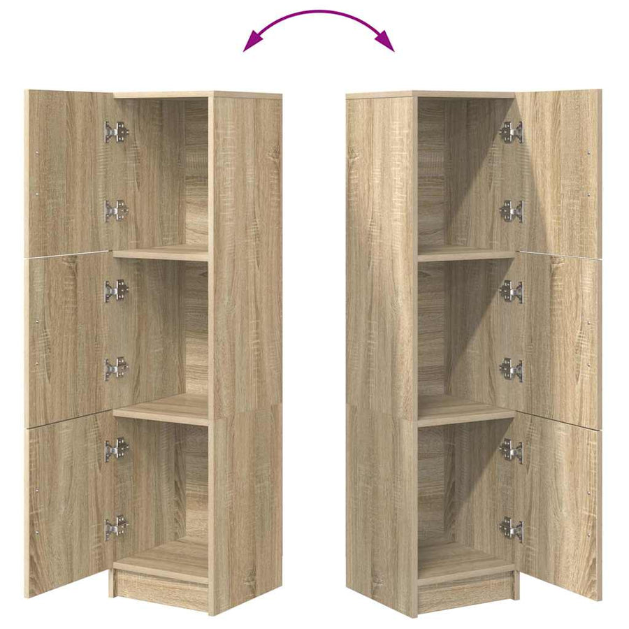 Hoge kast Sonoma Eiken 31.5 x 32 x 122.5 cm