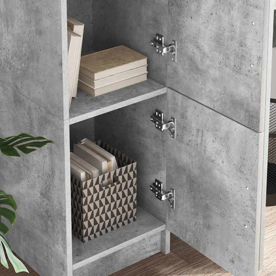Hoge kast Beton Grijs 31.5 x 32 x 122.5 cm