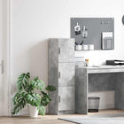 Hoge kast 31.5x32x122.5 cm beton grijs
