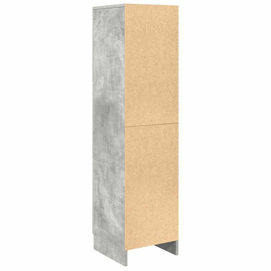 Hoge kast Beton Grijs 31.5 x 32 x 122.5 cm