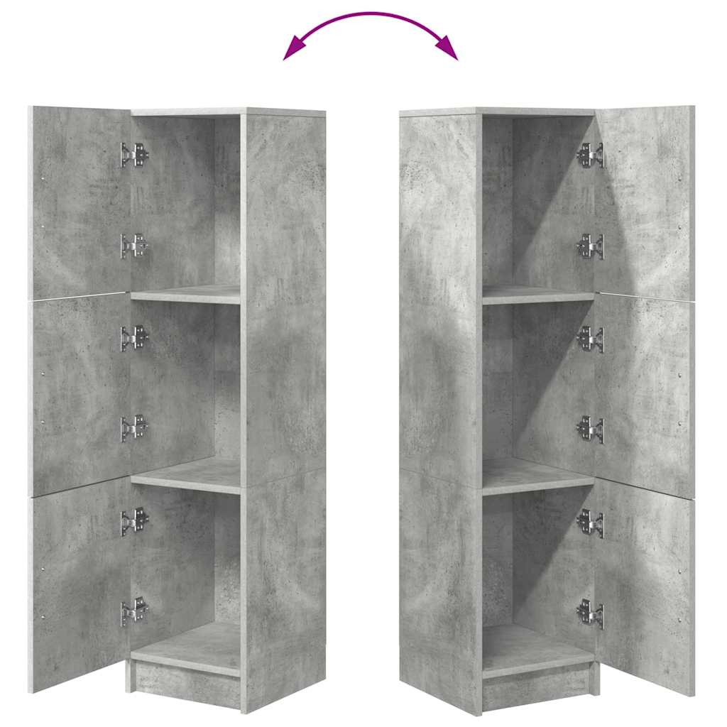 Hoge kast Beton Grijs 31.5 x 32 x 122.5 cm