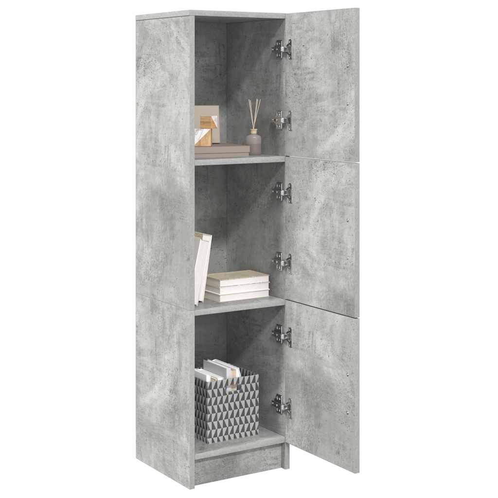 Hoge kast Beton Grijs 31.5 x 32 x 122.5 cm