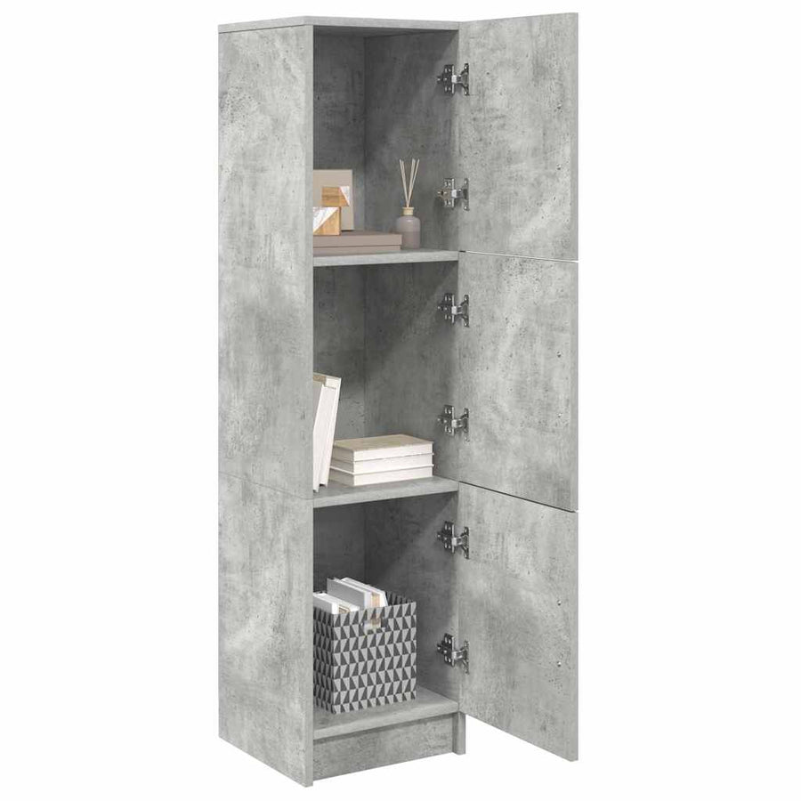 Hoge kast Beton Grijs 31.5 x 32 x 122.5 cm