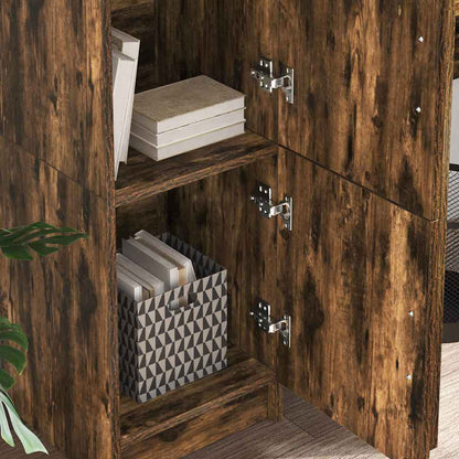Hoge kast Gerookt eiken 31.5 x 32 x 122.5 cm
