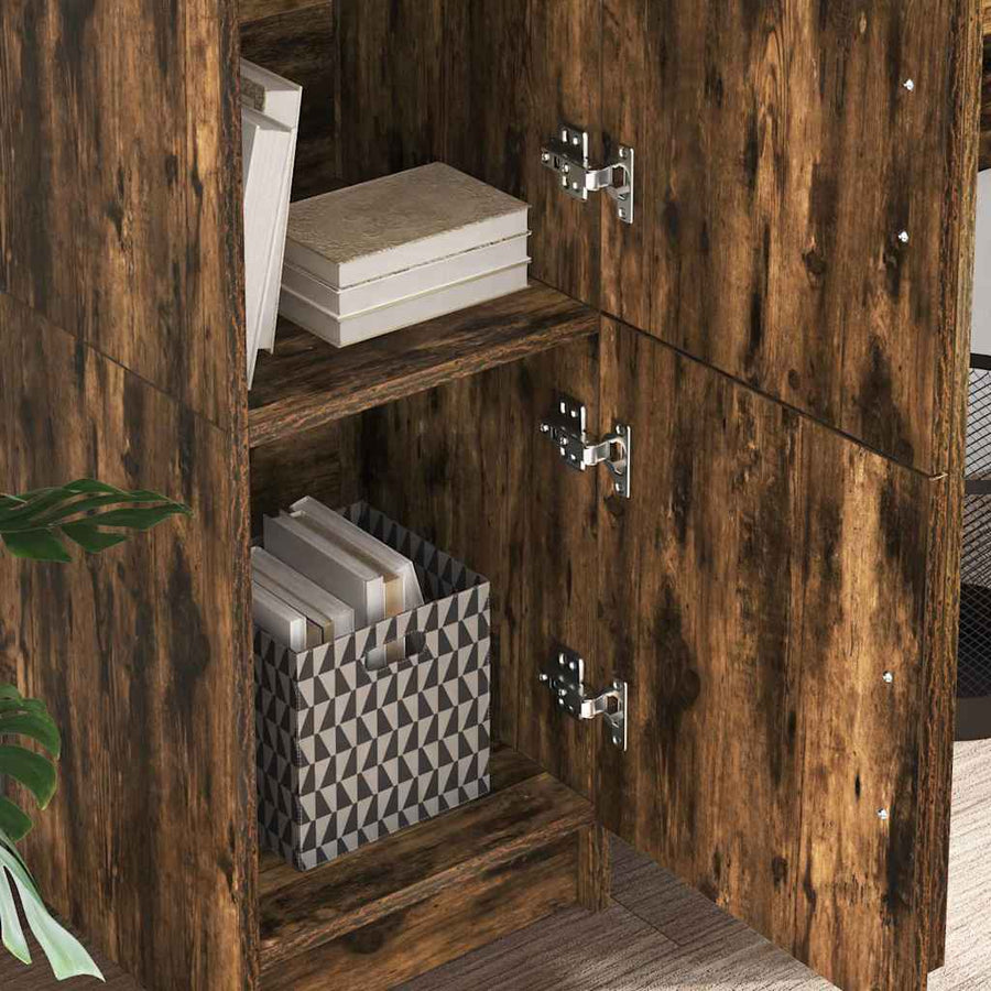 Hoge kast Gerookt eiken 31.5 x 32 x 122.5 cm
