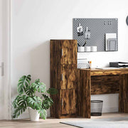 Hoge kast gerookt eiken 31.5x32x122.5 cm