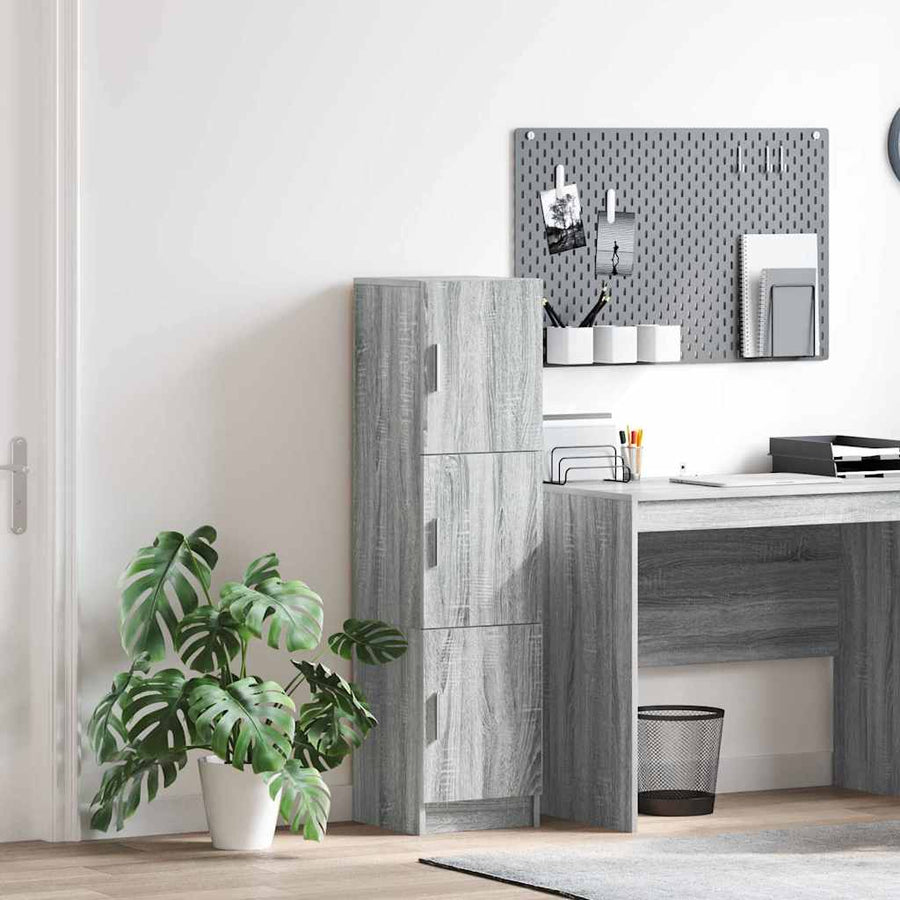 Hoge kast Grijs Sonoma 31.5 x 32 x 122.5 cm