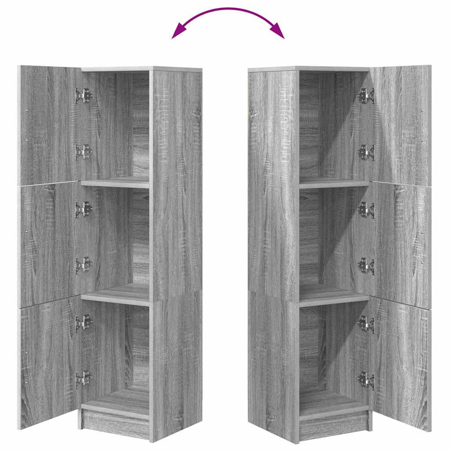 Hoge kast Grijs Sonoma 31.5 x 32 x 122.5 cm