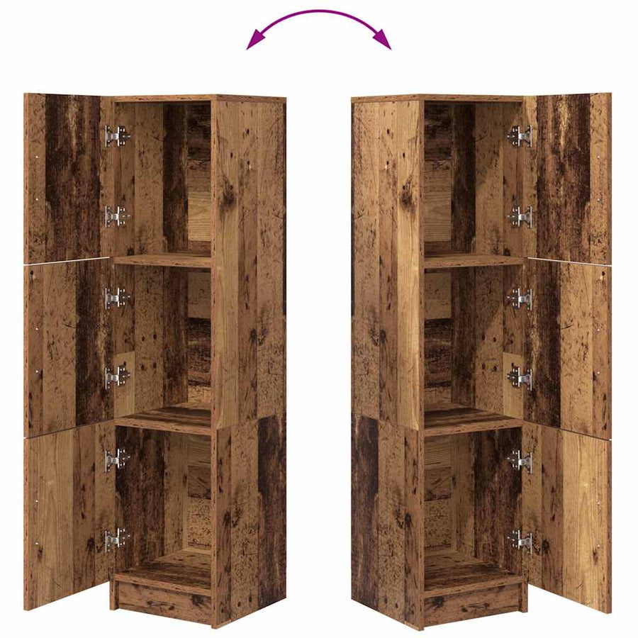 Hoge kast Oudhout 31.5 x 32 x 122.5 cm
