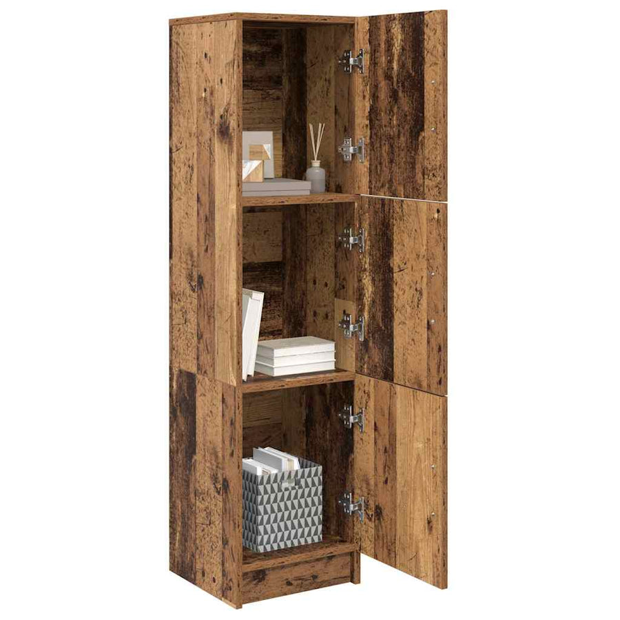 Hoge kast Oudhout 31.5 x 32 x 122.5 cm