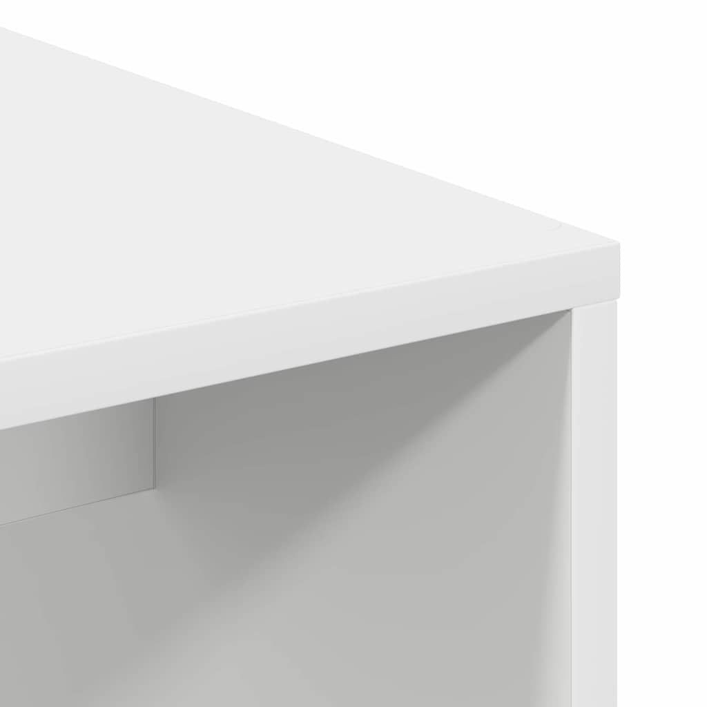 Bureau met plank met opslag Wit 102 x 50 x 124 cm Bewerkt hout