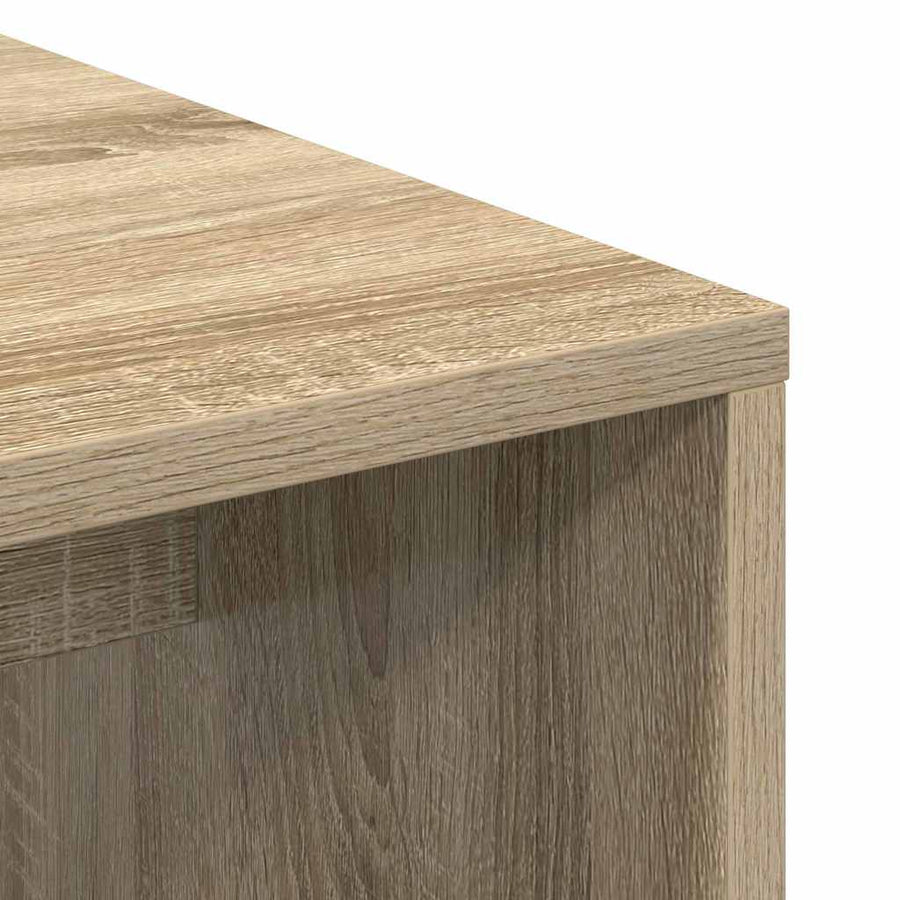 Bureau met plank Sonoma eiken 102 x 50 x 124 cm Bewerkt hout