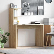 Bureau Sonoma eiken 102x50x124 cm bewerkt hout