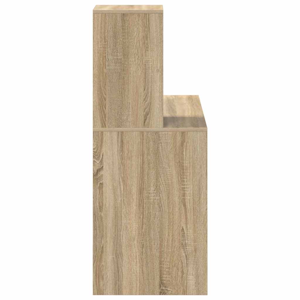 Bureau met plank Sonoma eiken 102 x 50 x 124 cm Bewerkt hout