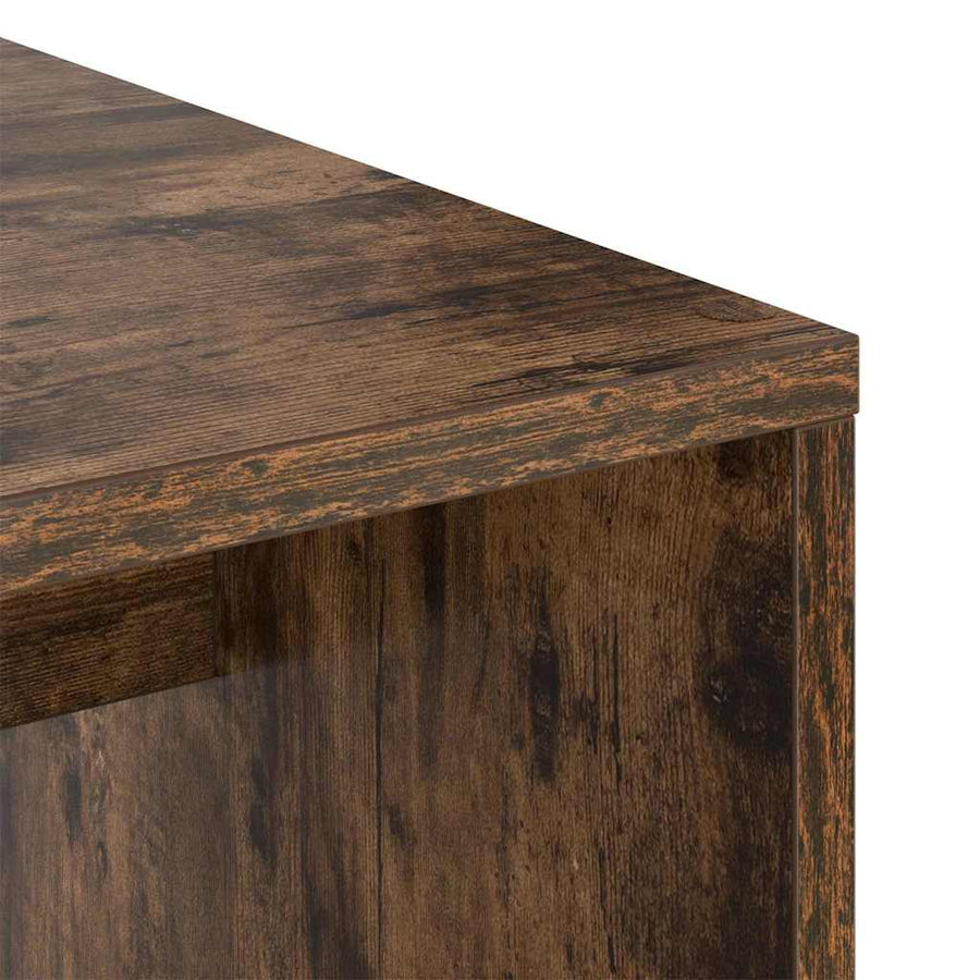 Bureau met plank Gerookt eiken 102 x 50 x 124 cm Bewerkt hout