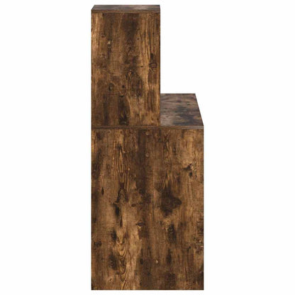 Bureau met plank Gerookt eiken 102 x 50 x 124 cm Bewerkt hout