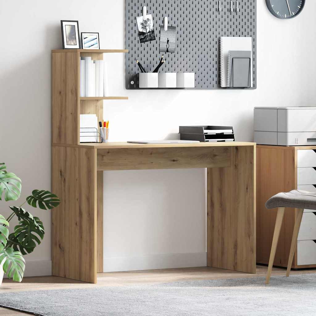 Bureau Artisan Eiken 102x50x124 cm Houten Meubel