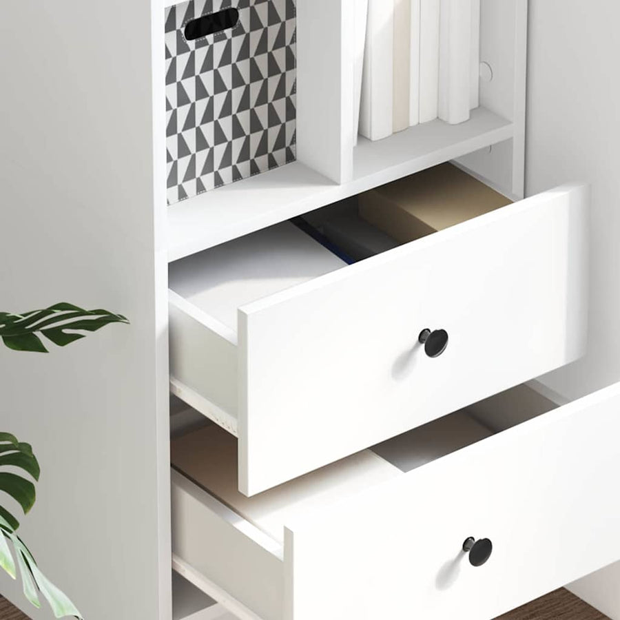 Hoge kast met lade Wit 45,5 x 34 x 127 cm
