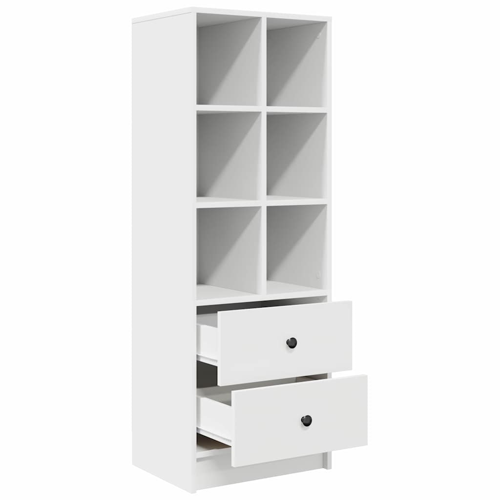 Hoge kast met lade Wit 45,5 x 34 x 127 cm