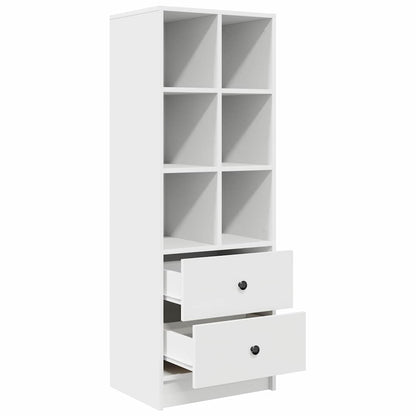 Hoge kast met lade Wit 45,5 x 34 x 127 cm