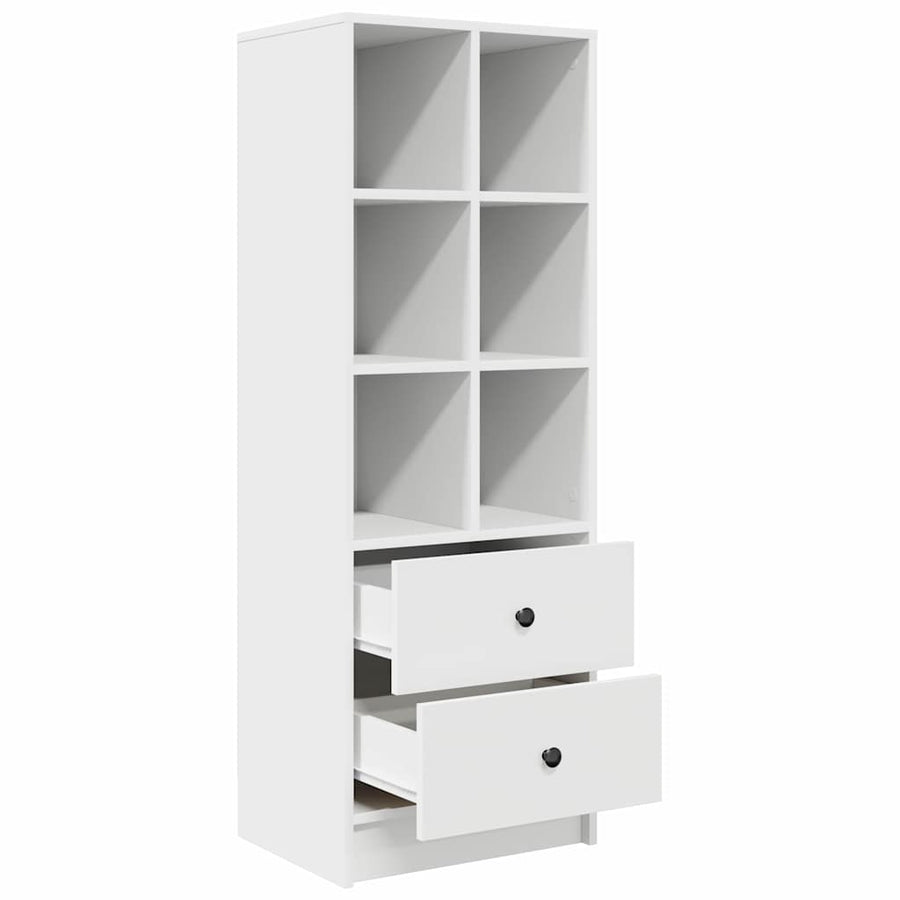 Hoge kast met lade Wit 45,5 x 34 x 127 cm