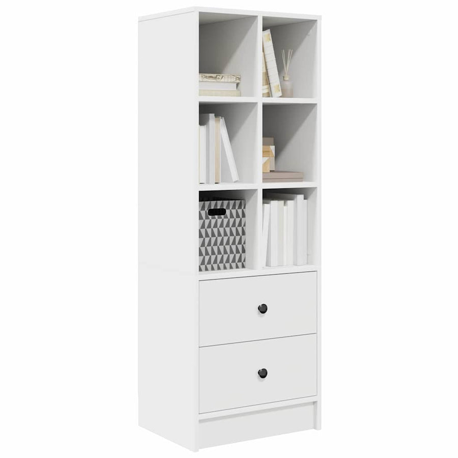 Hoge kast met lade Wit 45,5 x 34 x 127 cm