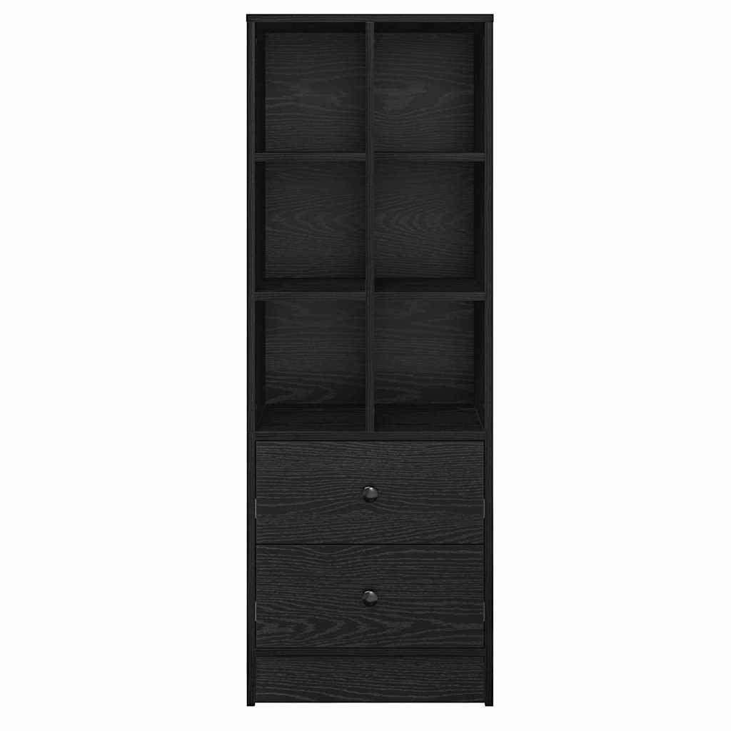 Hoge kast met lade Zwart Eiken 45,5 x 34 x 127 cm