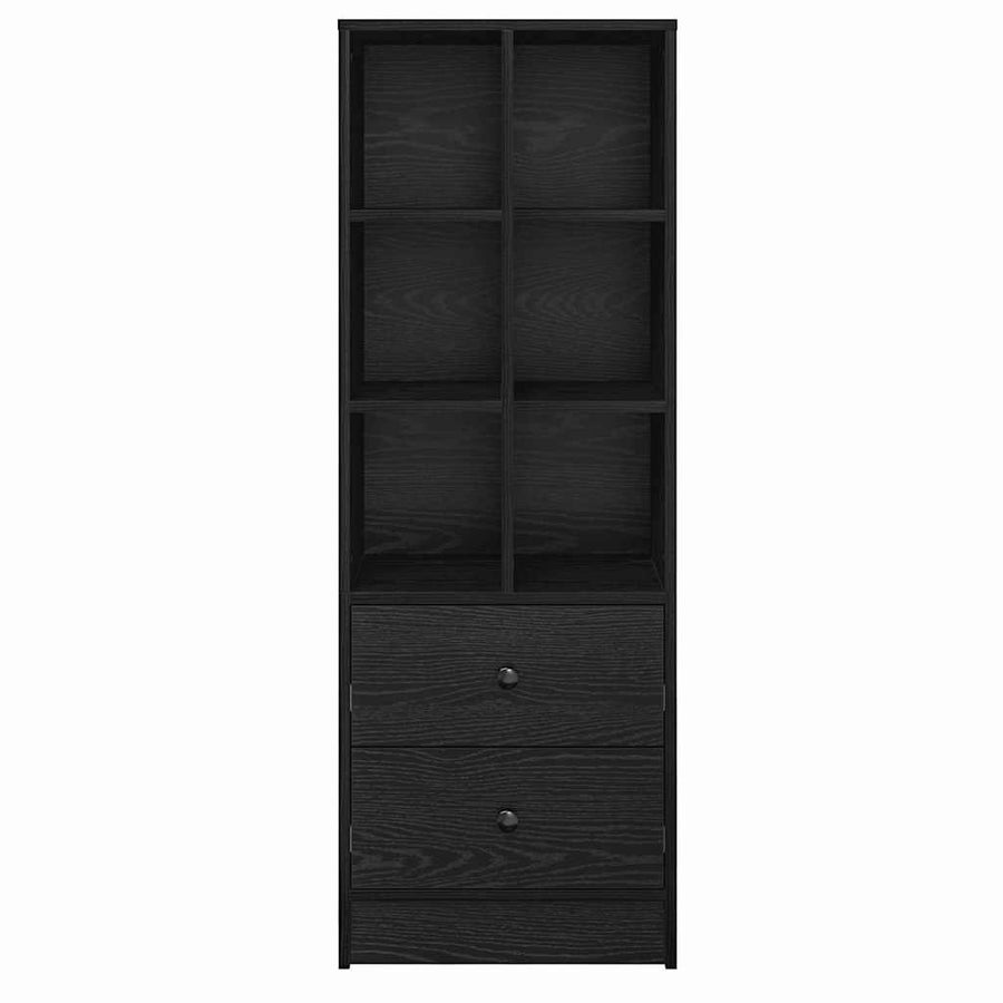 Hoge kast met lade Zwart Eiken 45,5 x 34 x 127 cm