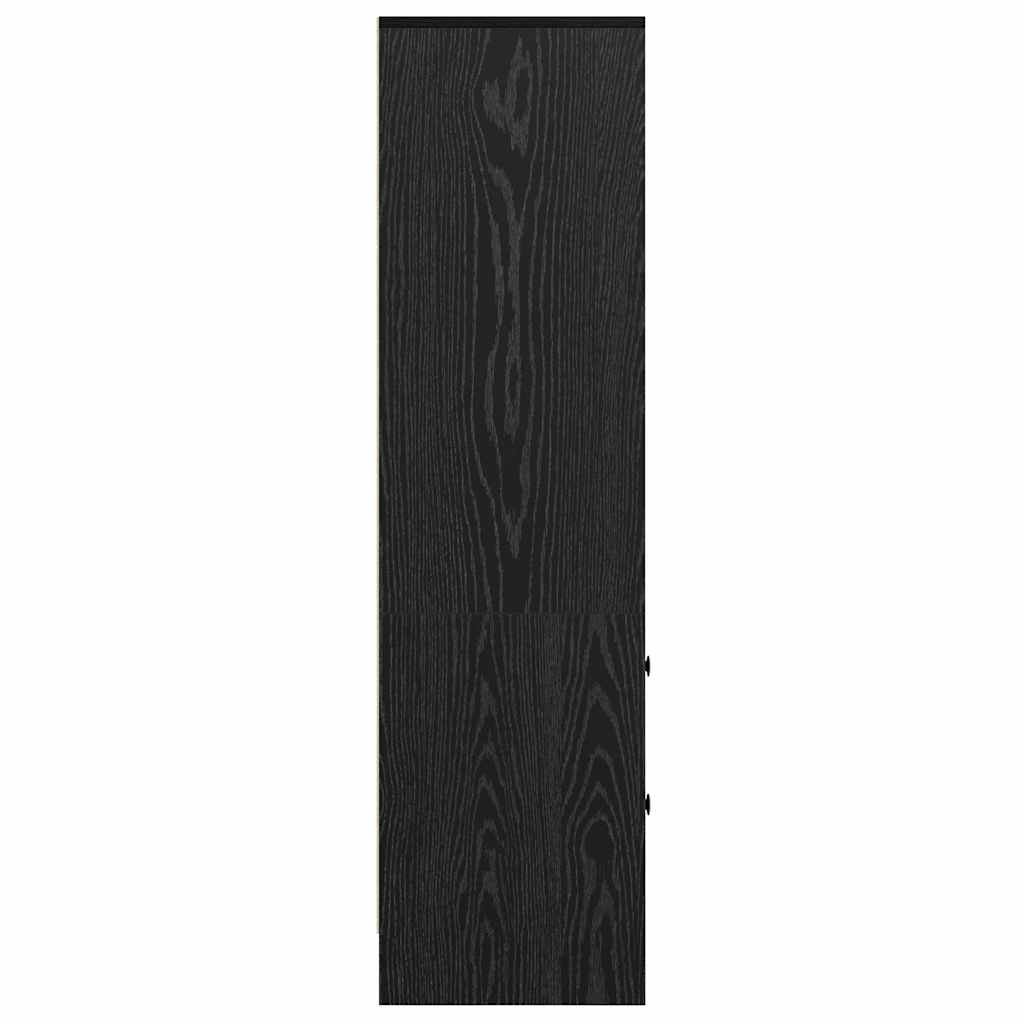 Hoge kast met lade Zwart Eiken 45,5 x 34 x 127 cm