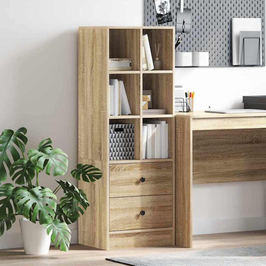 Hoge kast met lade Sonoma Eiken 45,5 x 34 x 127 cm