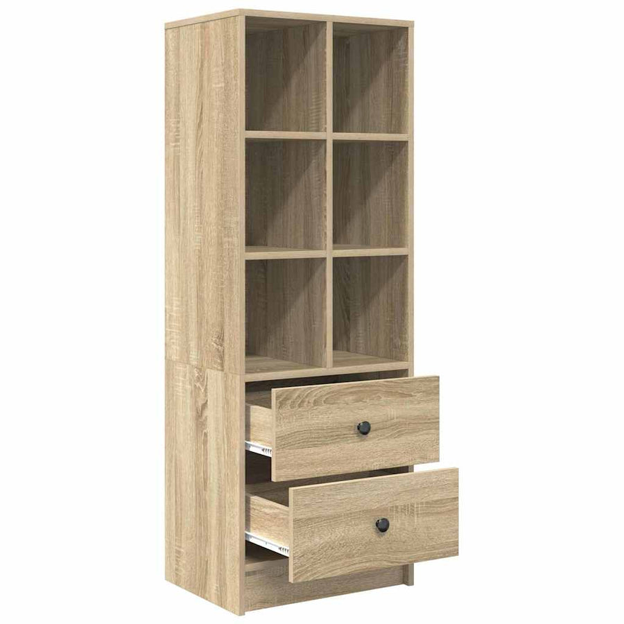 Hoge kast met lade Sonoma Eiken 45,5 x 34 x 127 cm