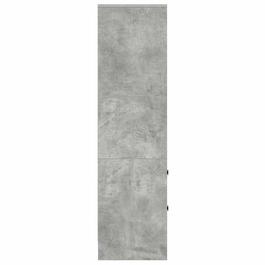 Hoge kast Betonnen Grijs 45,5x34x127 cm Gelaagd hout
