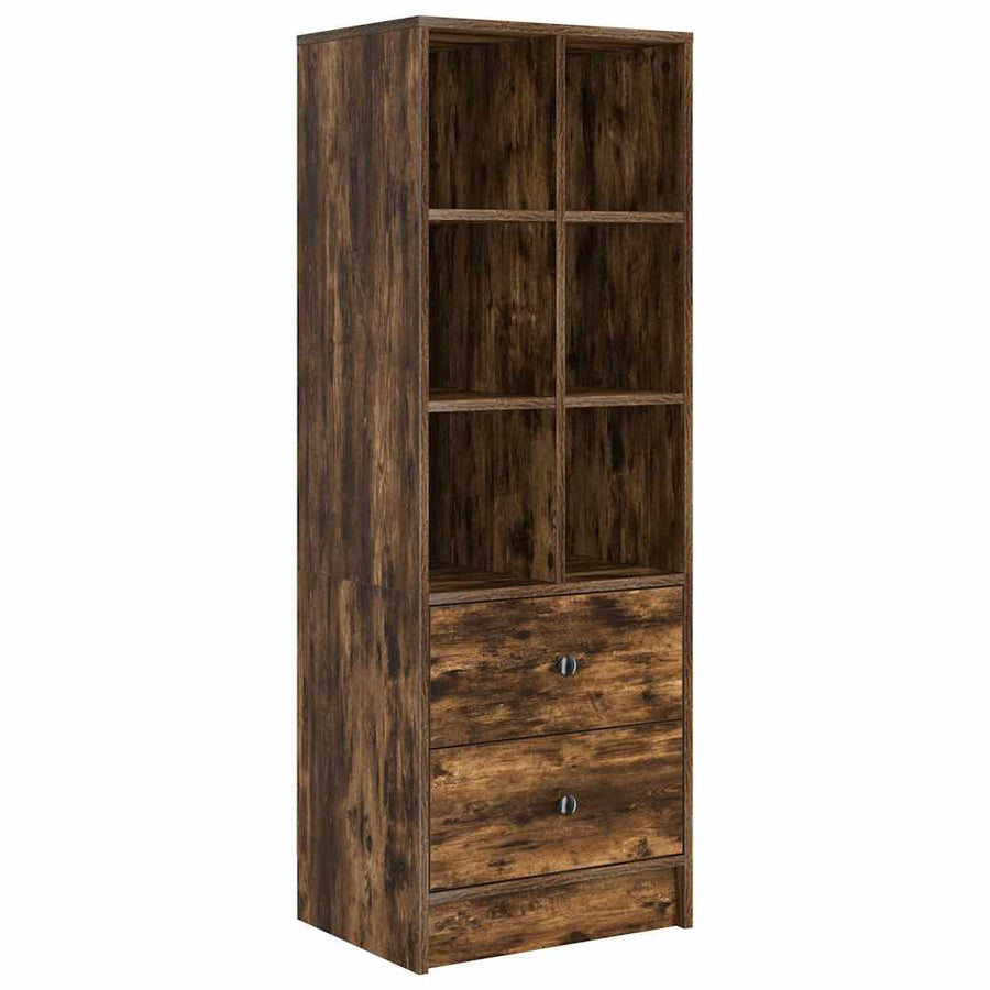 Hoge kast met lade Gerookt eiken 45,5 x 34 x 127 cm