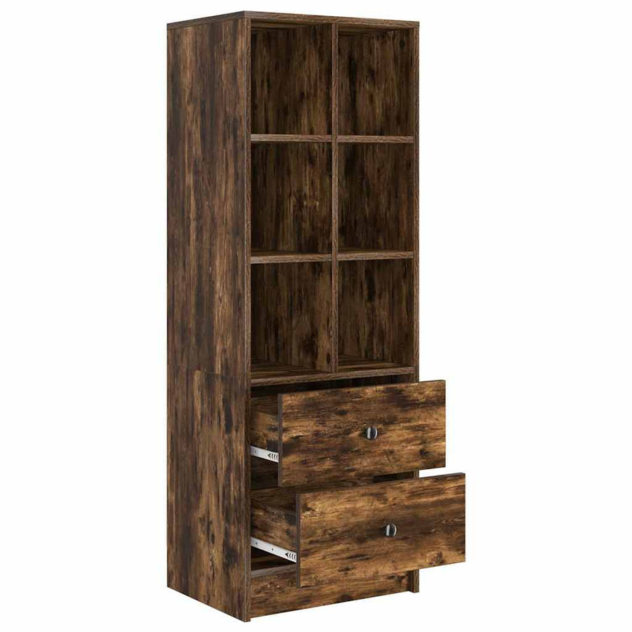 Hoge kast met lade Gerookt eiken 45,5 x 34 x 127 cm