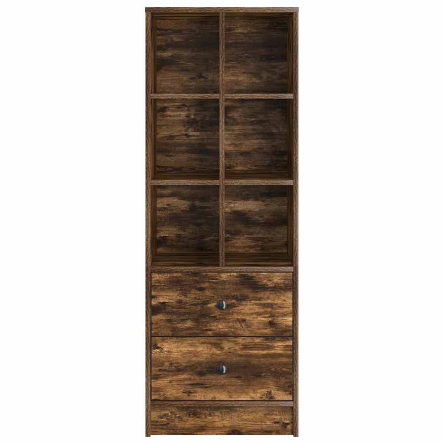 Hoge kast met lade Gerookt eiken 45,5 x 34 x 127 cm