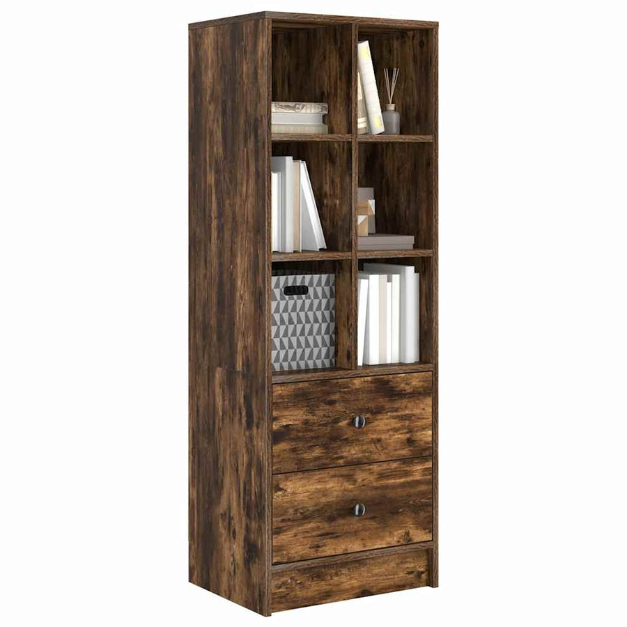 Hoge kast met lade Gerookt eiken 45,5 x 34 x 127 cm