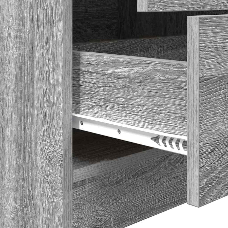Hoge kast met lade Grijs Sonoma 45,5 x 34 x 127 cm