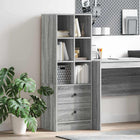 Tall Cabinet with Drawer Grey Sonoma 45.5 x 34 x 127 cm