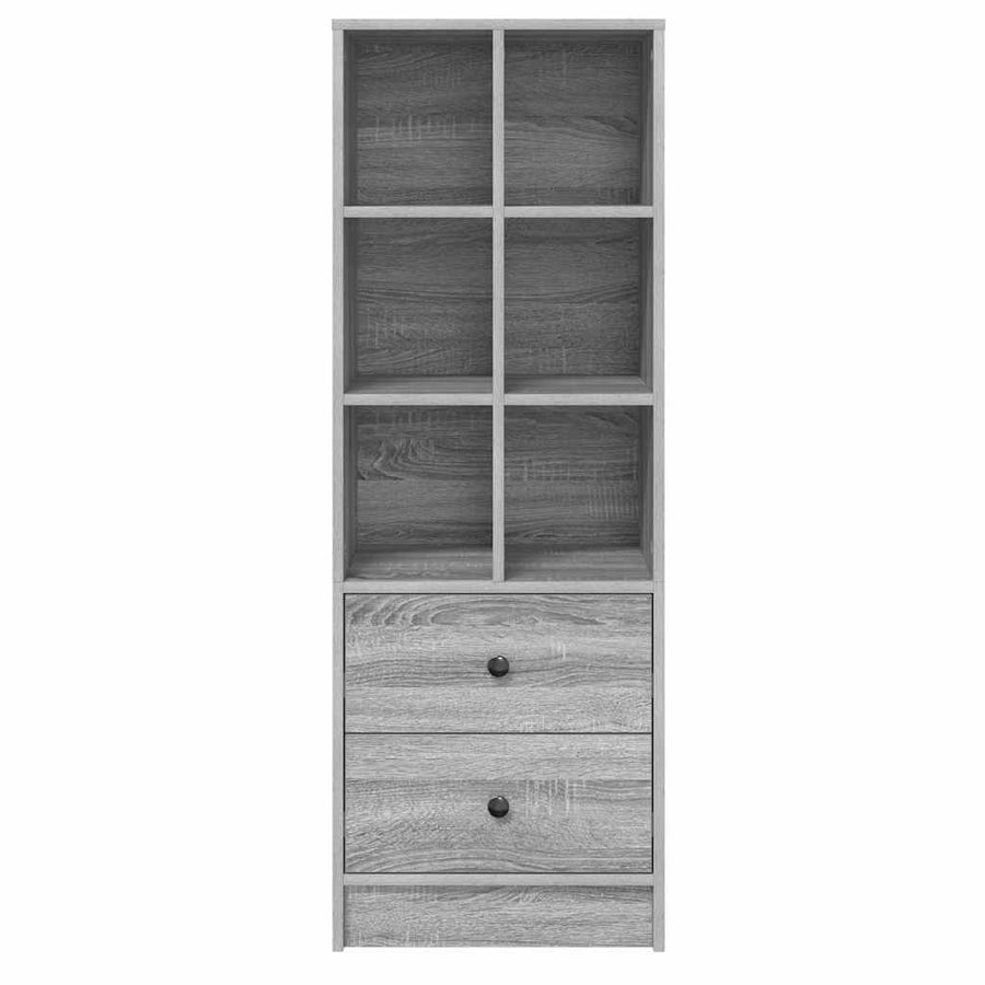Hoge kast met lade Grijs Sonoma 45,5 x 34 x 127 cm