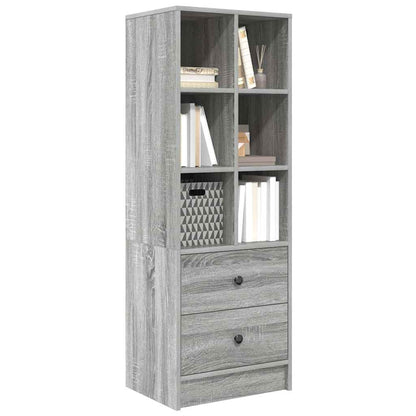 Hoge kast met lade Grijs Sonoma 45,5 x 34 x 127 cm