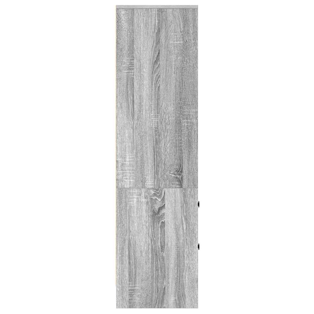 Hoge kast met lade Grijs Sonoma 45,5 x 34 x 127 cm