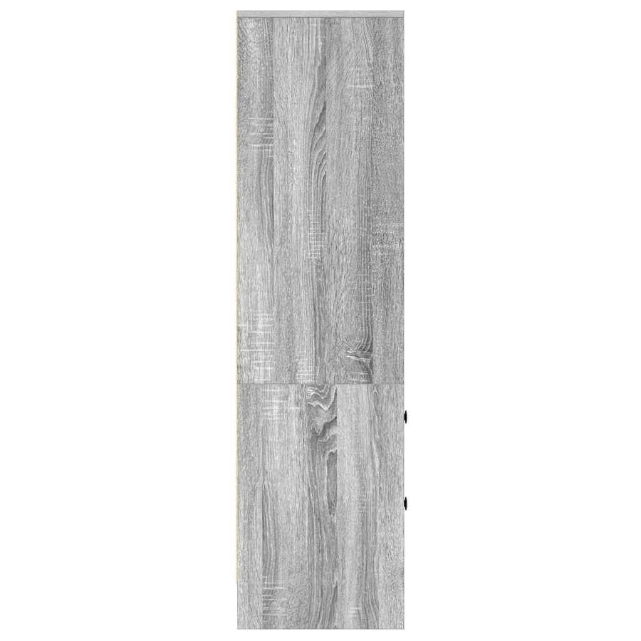 Hoge kast met lade Grijs Sonoma 45,5 x 34 x 127 cm