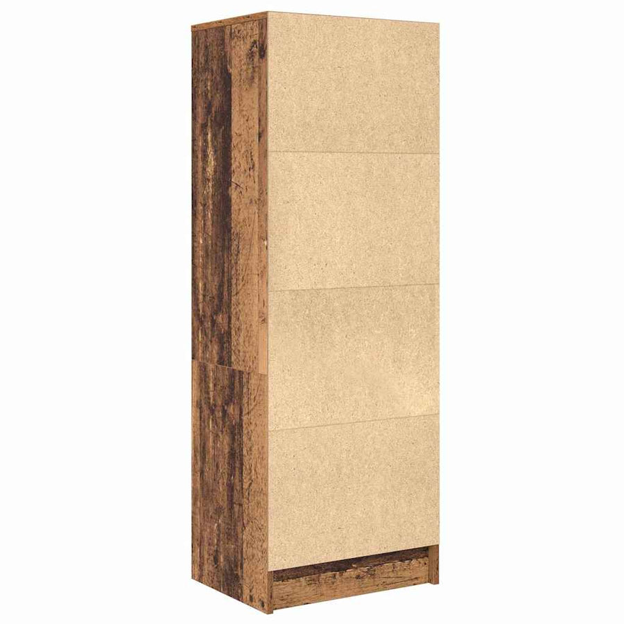 Hoge kast met lade Oudhout 45,5 x 34 x 127 cm