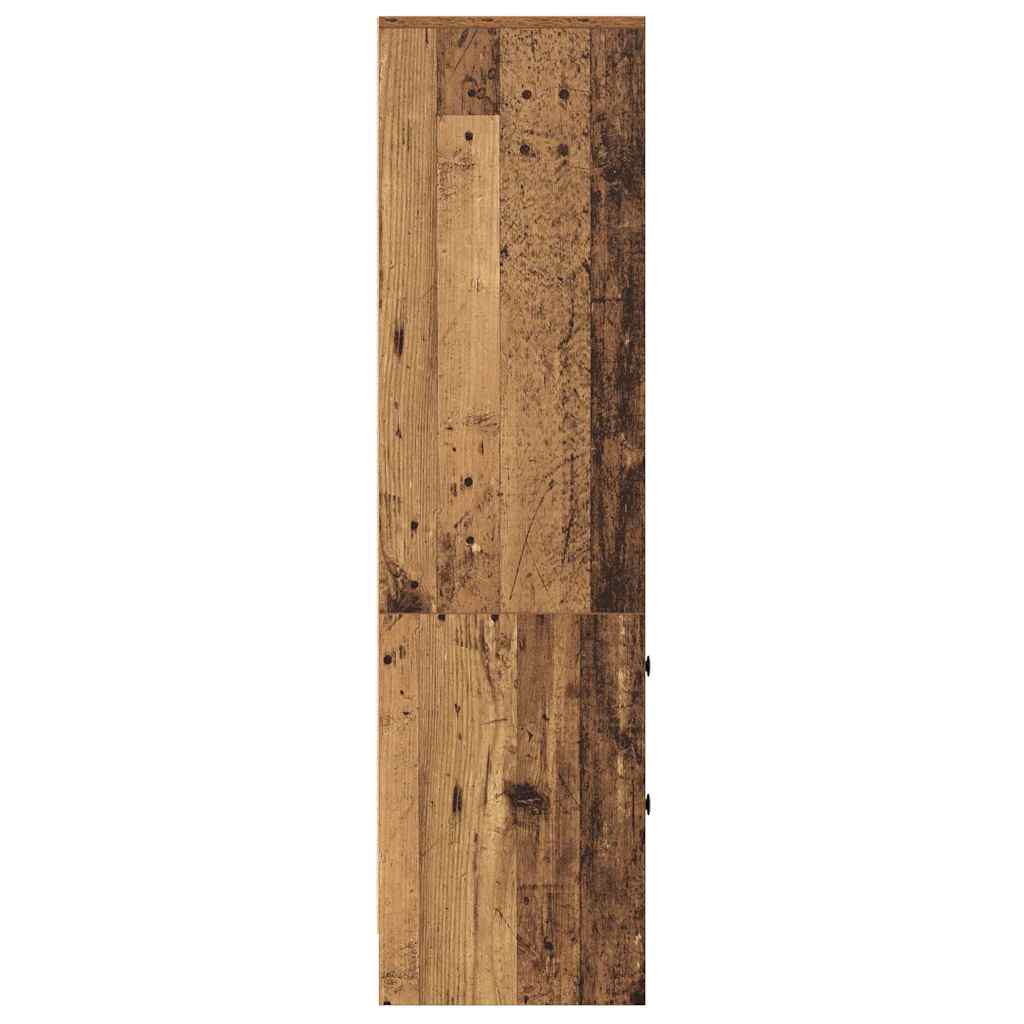 Hoge kast met lade Oudhout 45,5 x 34 x 127 cm