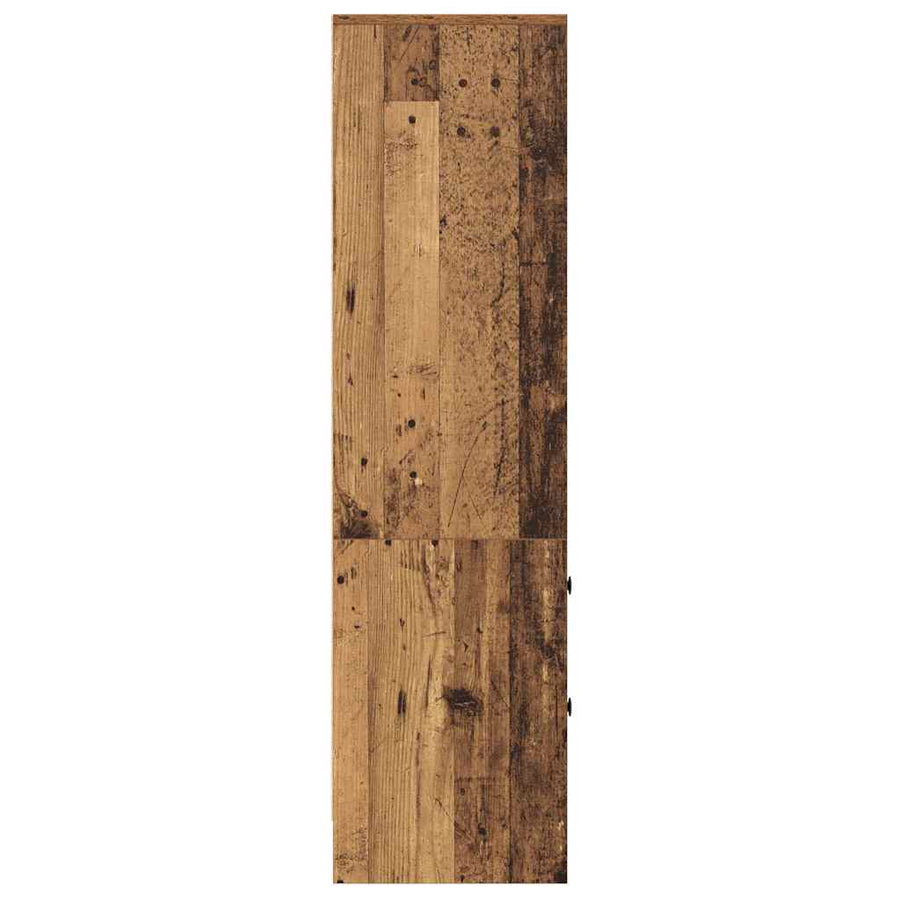 Hoge kast met lade Oudhout 45,5 x 34 x 127 cm