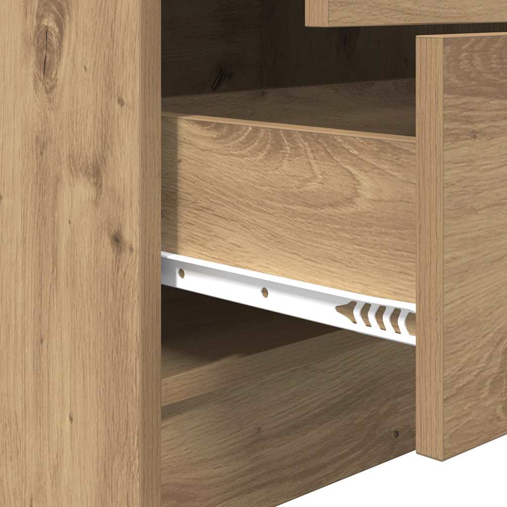 Hoge kast met lade Artisan Eiken 45,5 x 34 x 127 cm