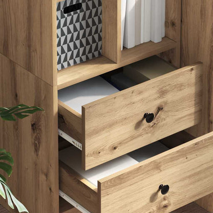 Hoge kast met lade Artisan Eiken 45,5 x 34 x 127 cm