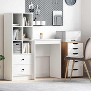 Bureau 60x40x76 cm wit bewerkt hout