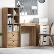 Bureau 60x40x76 cm bewerkt hout eiken